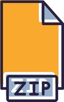 Código Postal archivo lleno arriba comprimido archivo archivo carpeta datos vector