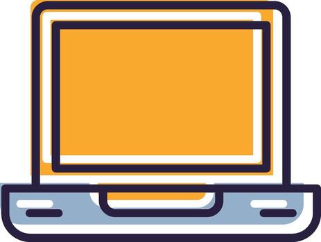 Laptop Notebook Portable Computer Workstation Device vector