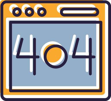 Error 404 Not Found Page Error Broken Link Missing Page vector