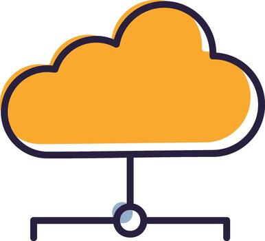 nube almacenamiento servidor red datos vector