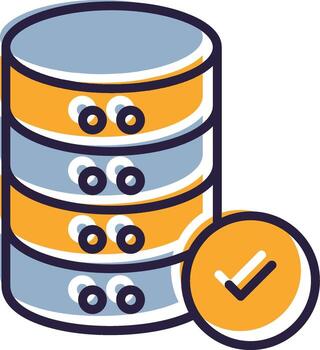 Database Illustration Data Records Storage Server vector