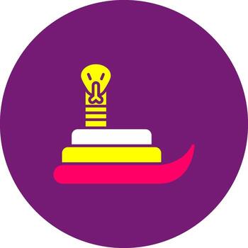 serpiente glifo gino color serpiente reptil víbora cobra vector