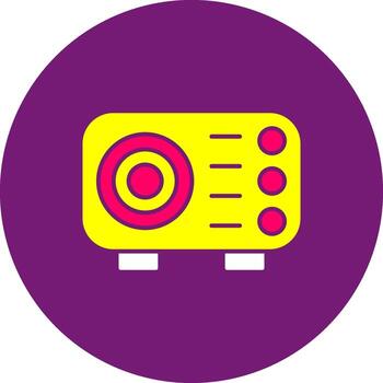 Projector Glyph Gino Color Display Screen Presentation vector