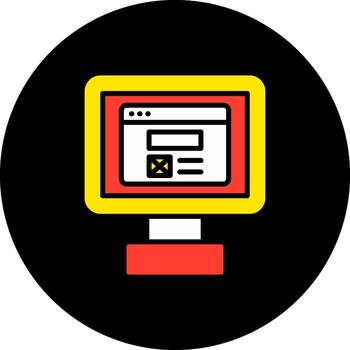 Web Design Glyph Gino Color Layout UI UX Website vector