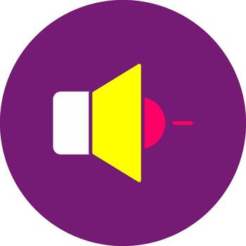 Volume Down Gino Up Softer Sound Decrease Volume Audio vector