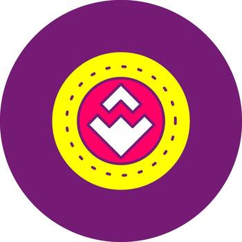 Waves Gino Up Waves Blockchain Platform Crypto vector