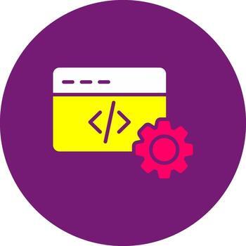 web desarrollo cuatro colores abajo codificación programación sitio web desarrollo vector