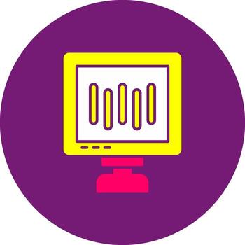 escritorio computadora más ligero ordenador personal puesto de trabajo terminal computadora vector