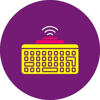 inalámbrico teclado más ligero Bluetooth teclado sin cable entrada dispositivo teclado vector