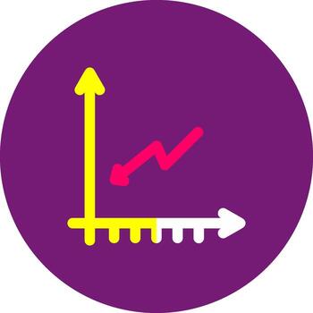 disminución más ligero disminución reducción hacia abajo tendencia otoño vector