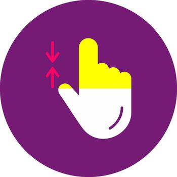 Zoom Out lightest Shrink Reduce Decrease Gesture vector