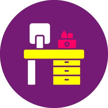 Office Desk lightest Workspace Desktop Workstation Table vector