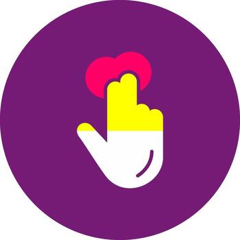 2x Tap lightest Double Tap Two Taps Click Gesture vector