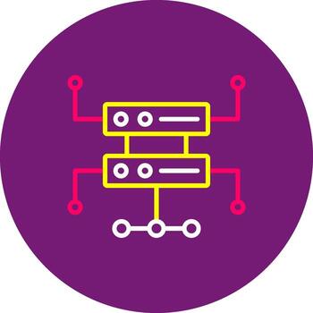 hospedaje plano icono web hospedaje servidor proveedor anfitrión vector