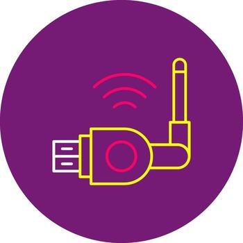 Wifi Flat Icon Wireless Internet Network Connection vector