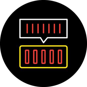 Serial Code Flat Icon Serial Number Code Identifier Product vector