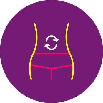 Belly Flat Icon Stomach Abdomen Tummy Anatomy vector
