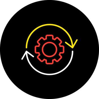 Work In Progress Flat Icon WIP Incomplete Ongoing Underway vector