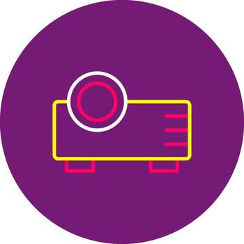 Projector Flat Icon Display Screen Presentation vector