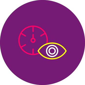 Time Tracking Flat Icon Monitoring Recording Logging Tracking vector