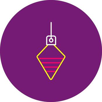 Plumb Bob Line dino color Level Alignment Verticality Marker vector