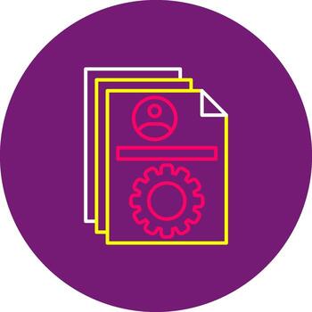 configuraciones línea dino color ajustes opciones preferencias personalización vector