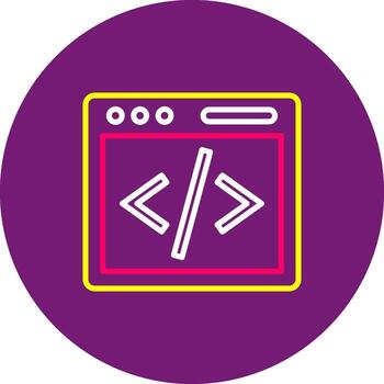 html forrado de margen web idioma código hipertexto vector