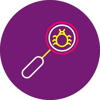 Bug Lined of Glitch Error Problem Defect vector