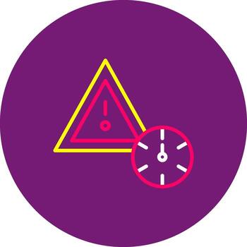 Alert Lined of Warning Caution Signal Notification vector