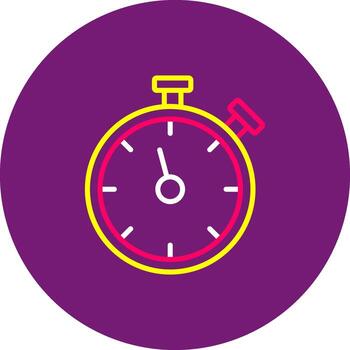 Timer Lined of Stopwatch Clock Countdown Time vector