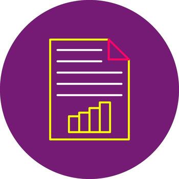 Report Lined of Document Statement Summary Record vector