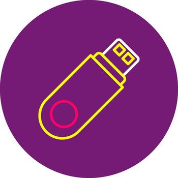 USB destello conducir forrado de pulgar conducir memoria palo almacenamiento datos conducir vector