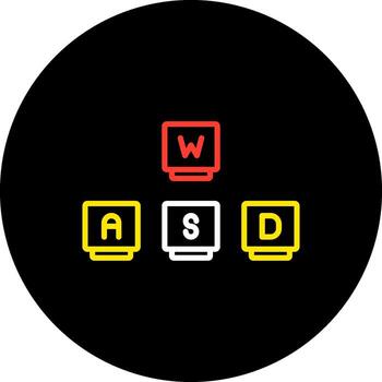 Wasd craftdesign Keyboard Keys Gaming Controls vector