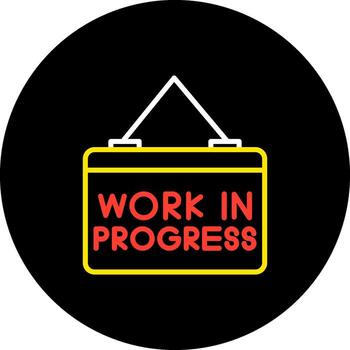 Work In Progress craftdesign WIP Incomplete Ongoing Underway vector
