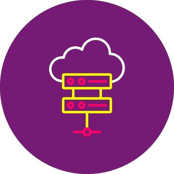Cloud Database craftdesign Database Cloud Storage Server vector