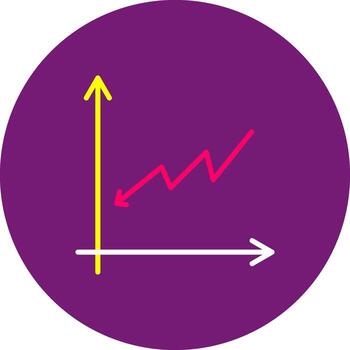 disminución diseño artesanal disminución reducción hacia abajo tendencia otoño vector