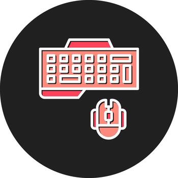 Keyboard And Mouse craftdesign Peripherals Input Devices PC Setup vector