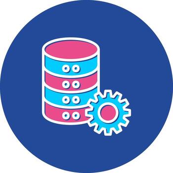 Database Management craftdesign Data Admin Storage Records Management vector