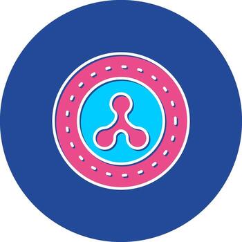 onda diseño artesanal xrp cripto pago protocolo red vector