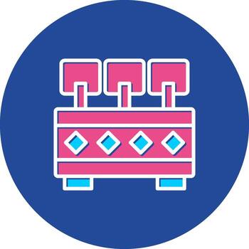 Office Desk on Workspace Desktop Workstation Table vector