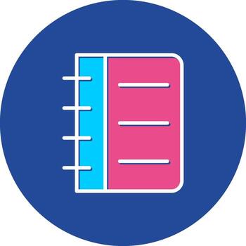 Notebook notepad journal diary notebook computer notes memo writing pad paper documentClean vector