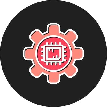 engranaje diseño artesanal ajustes opciones configuración ajustes vector