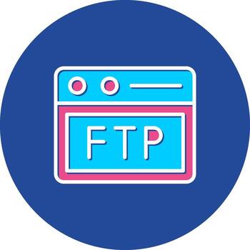 ftp diseño artesanal archivo transferir protocolo transferir protocolo red vector