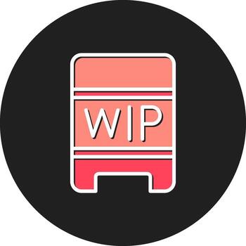 Wip craftdesign Work in Progress Incomplete Ongoing Underway vector