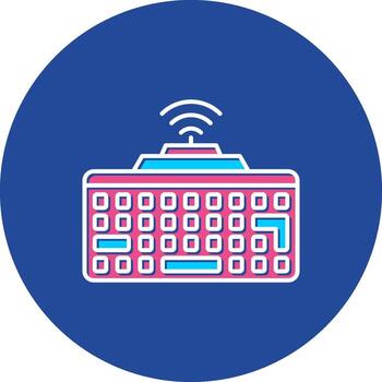 inalámbrico teclado en Bluetooth teclado sin cable entrada dispositivo teclado vector