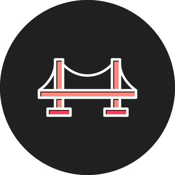 Bridge on Span Crossing Structure Arch vector