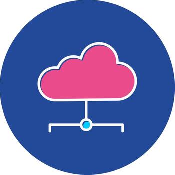 nube en almacenamiento servidor red datos vector