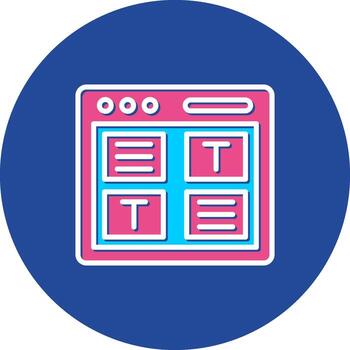 Web Design on UI UX Layout Interface vector