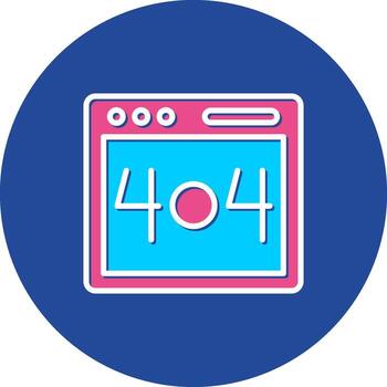 Error 404 on Not Found Page Error Broken Link Missing Page vector