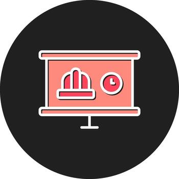 proyector pantalla en monitor pantalla presentación vector